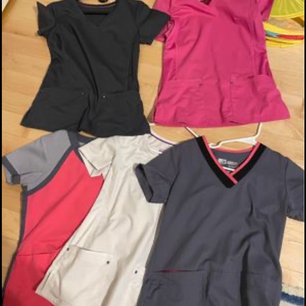 Xs scrub tops